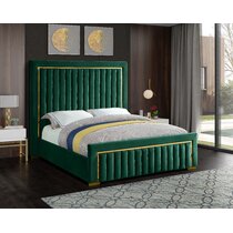 Wayfair green shop velvet bed